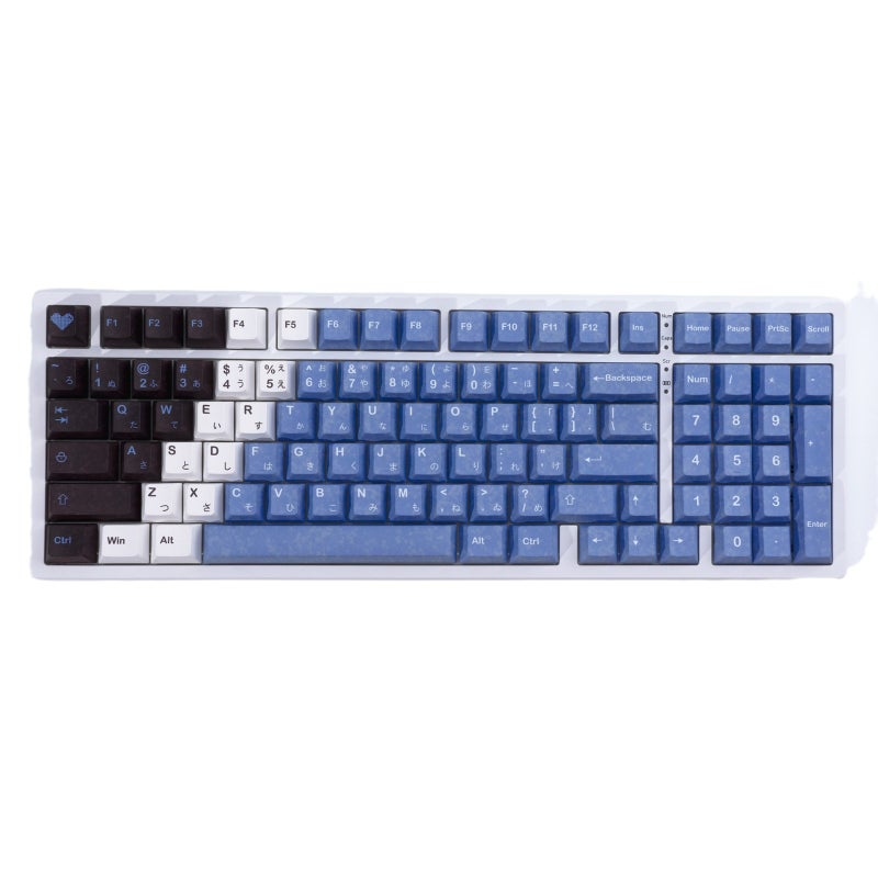 "Snow Woman" Thermal Sublimation Original Pbt Keycap Is Engraving Japanese Word Root Snow Woman Color 134 Key - Image 5